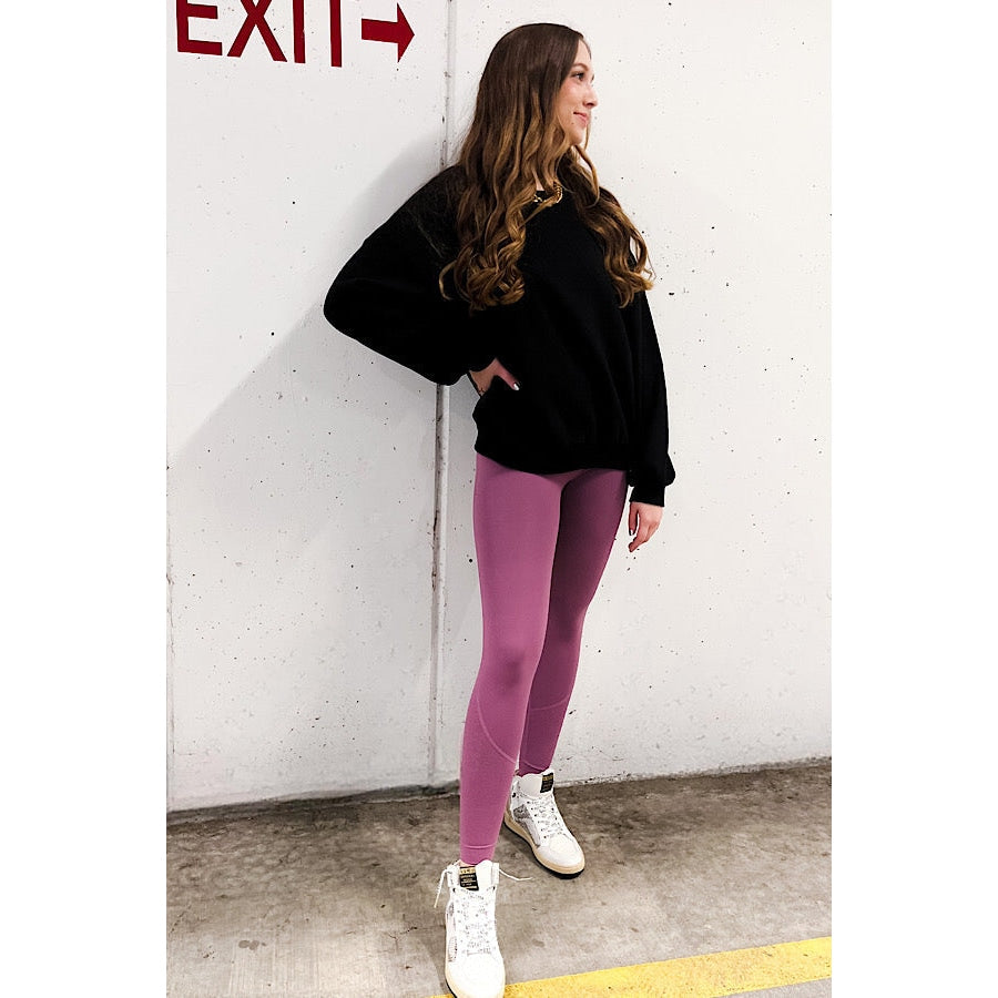 Get Moving Plum Leggings WS 204 Other Bottoms