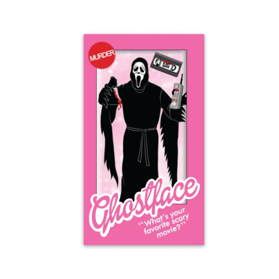 Ghostface + Barbie Crossover Halloween Sticker sticker