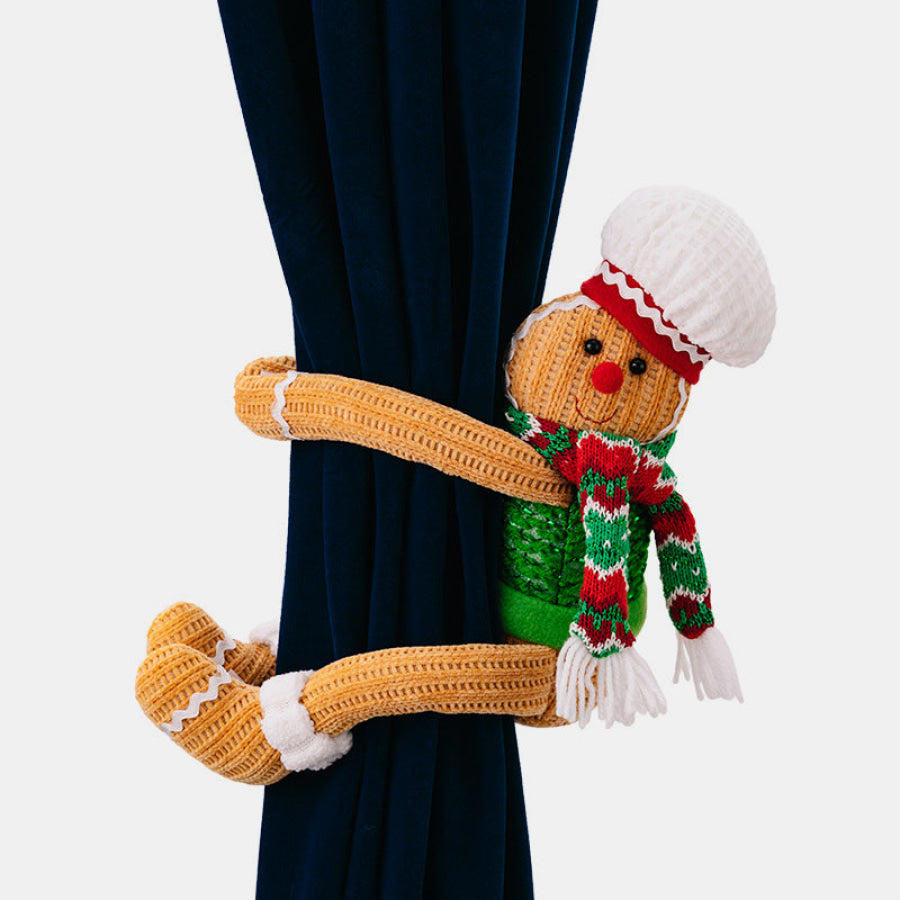 Gingerbread Curtain Clasp Green / One Size Apparel and Accessories