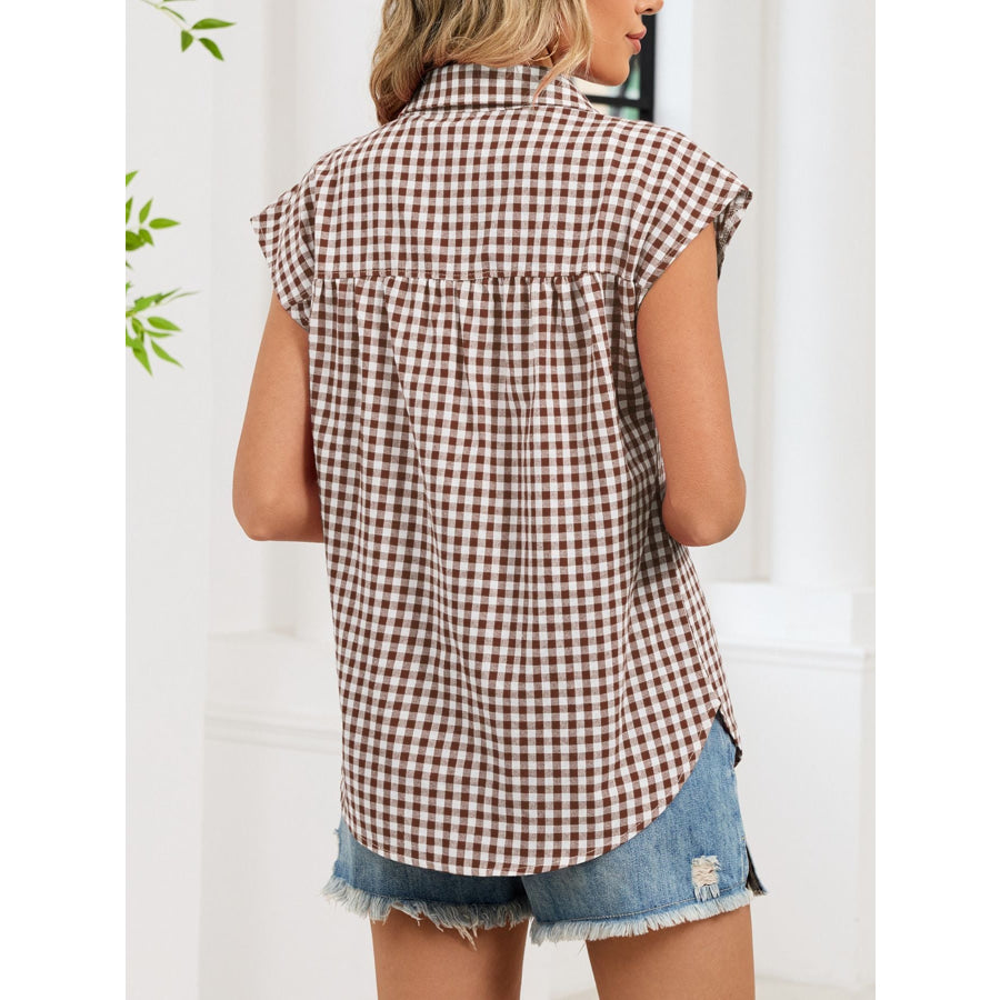 Gingham Button-Down Shirt Apparel and Accessories