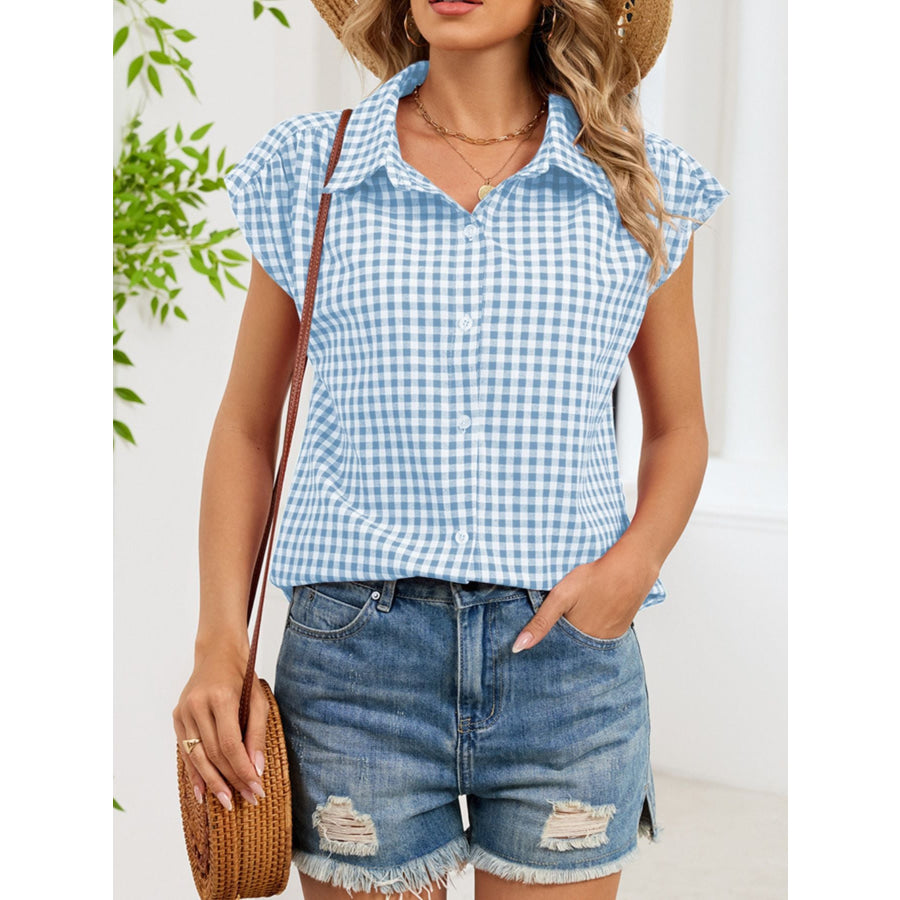 Gingham Button-Down Shirt Apparel and Accessories