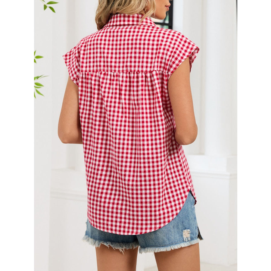 Gingham Button-Down Shirt Apparel and Accessories