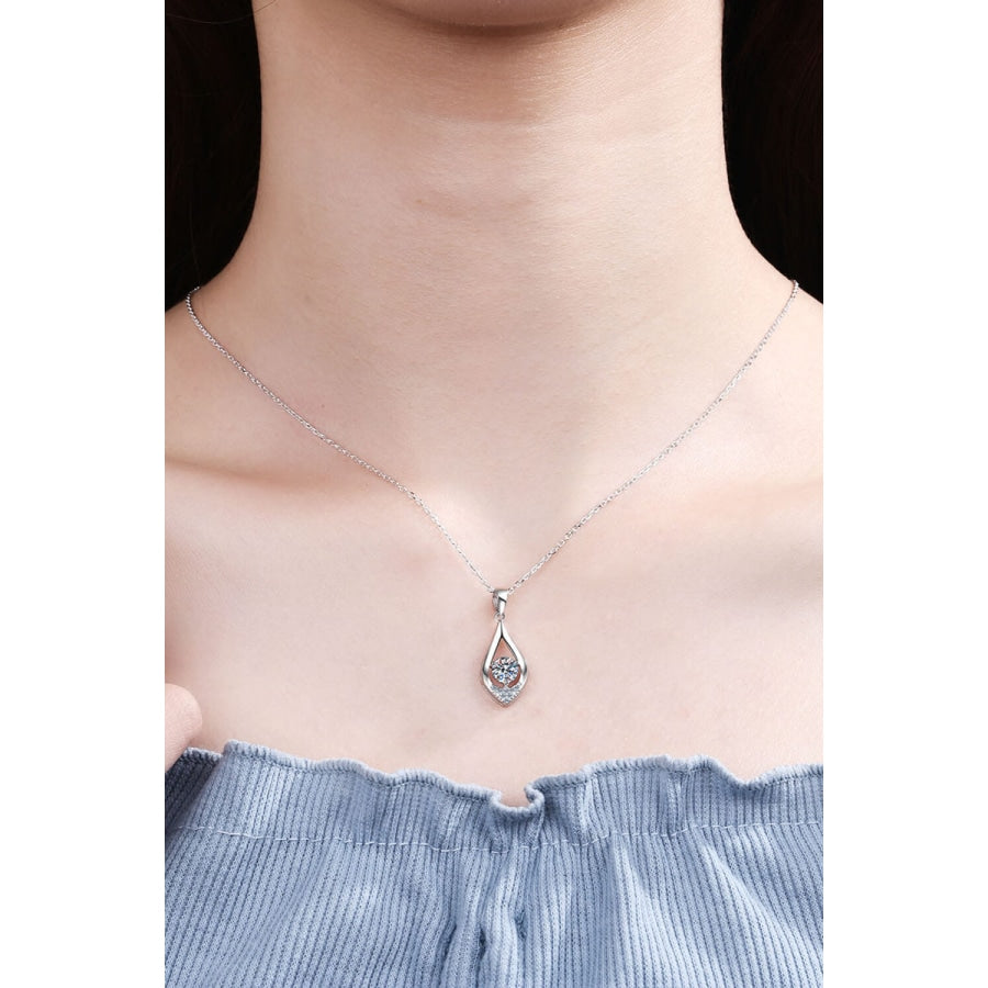 Glamorous Always Moissanite Pendant Necklace Silver / One Size