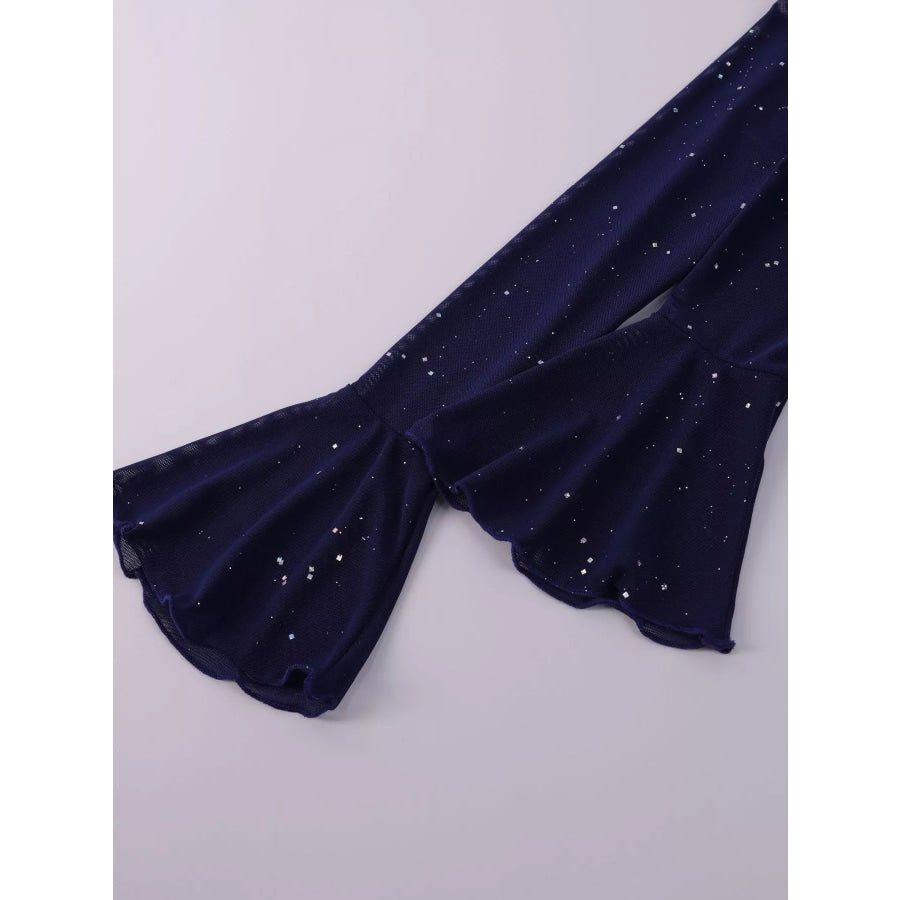 Glitter Off-Shoulder Maxi Dress Apparel and Accessories