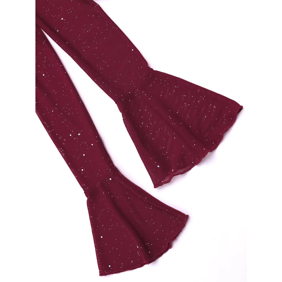 Glitter Off-Shoulder Maxi Dress Apparel and Accessories