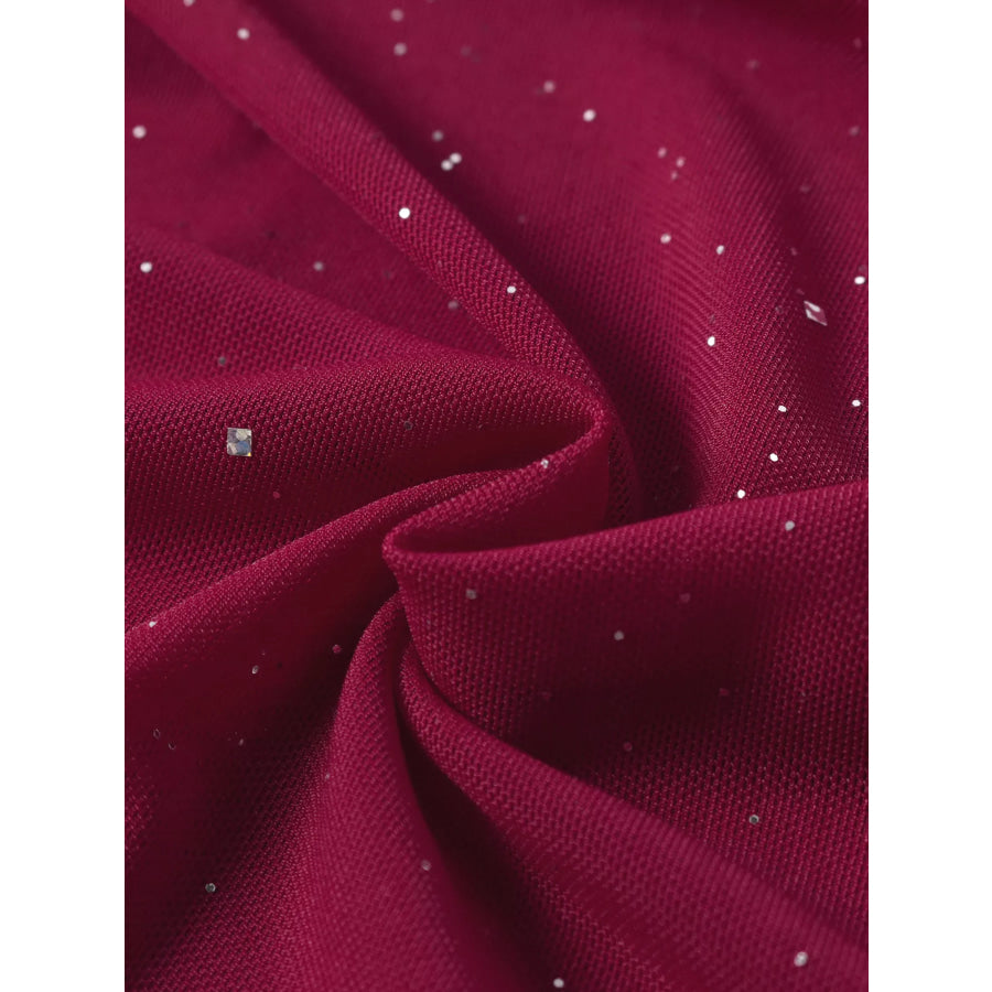 Glitter Tube Mermaid Maxi Dress Apparel and Accessories