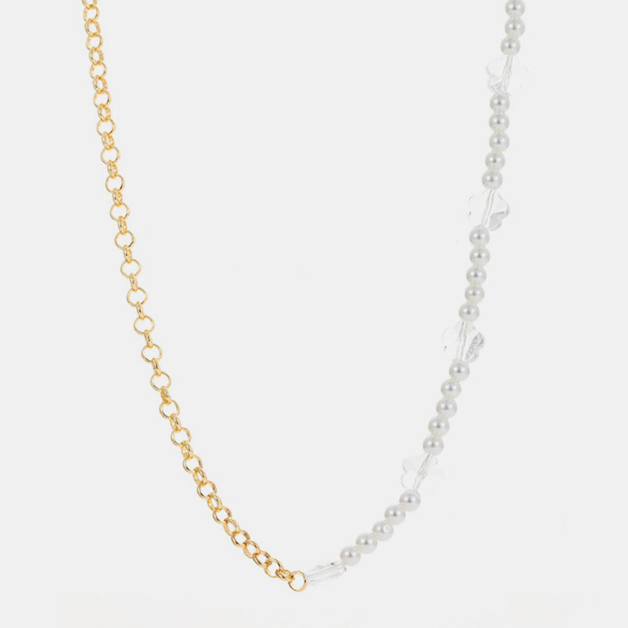 Gold - Plated Pearl Necklace Apparel and Accessories