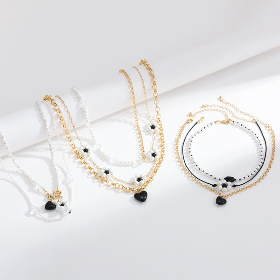 Gold - Plated Pearl Necklace Apparel and Accessories