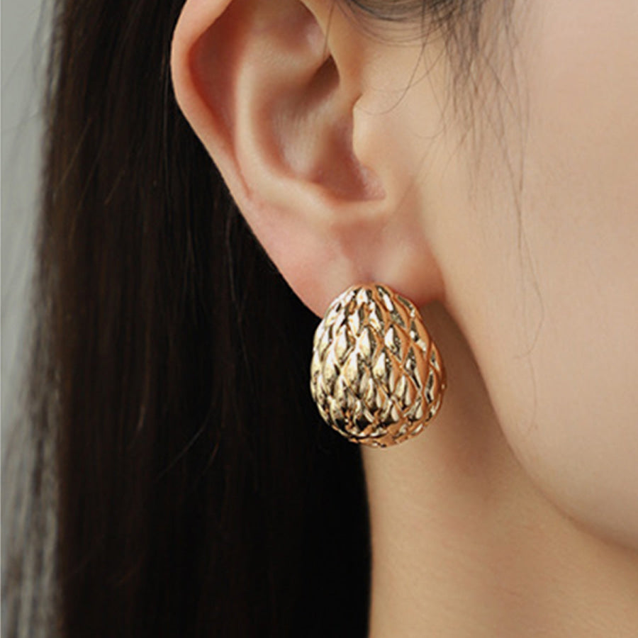Gold - Plated Stud Earrings Apparel and Accessories