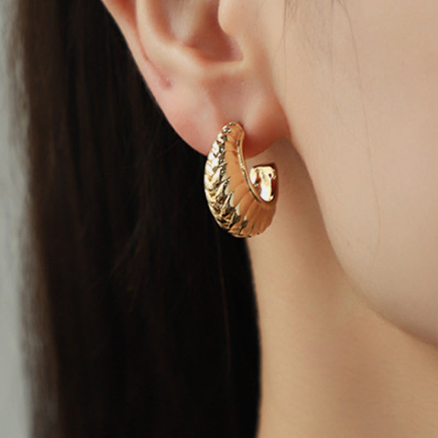 Gold - Plated Stud Earrings Apparel and Accessories