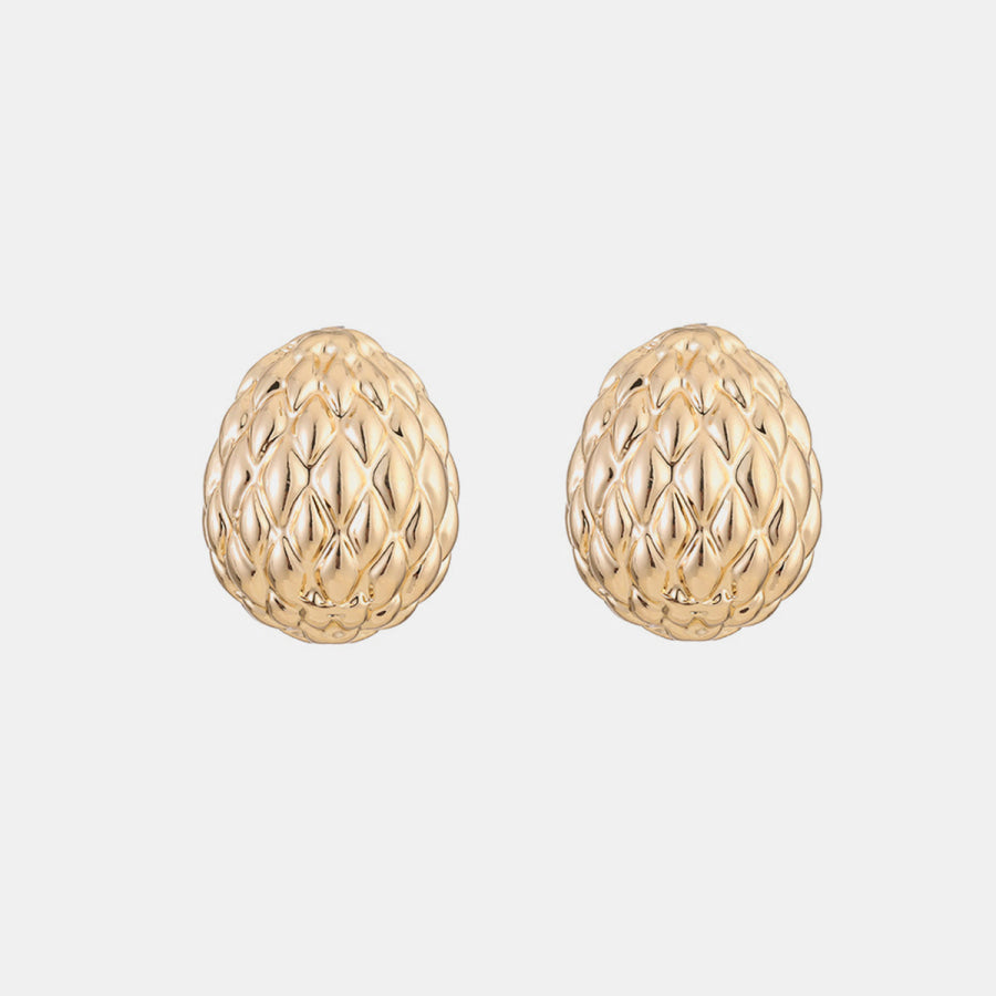 Gold - Plated Stud Earrings Style A / One Size Apparel and Accessories