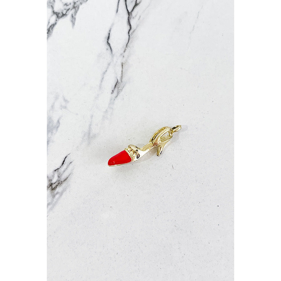 Gold Red Heel Charm WS 600 Accessories
