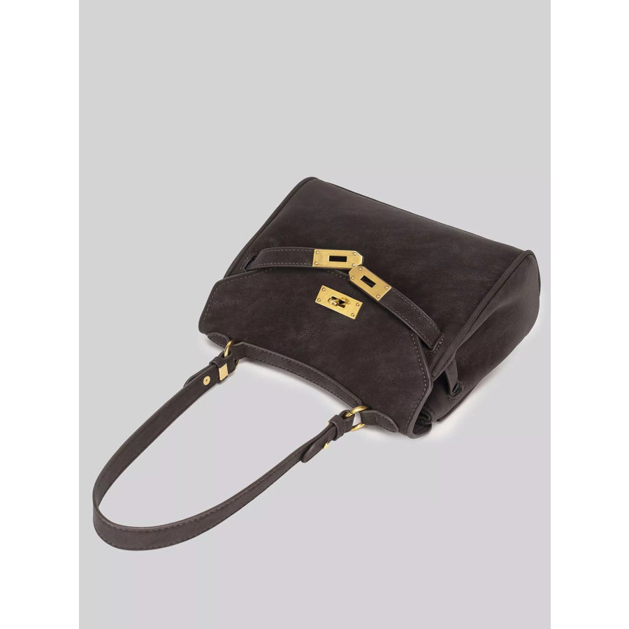 Gold-Tone Hardware Crossbody Bag Brown / onesize Apparel and Accessories