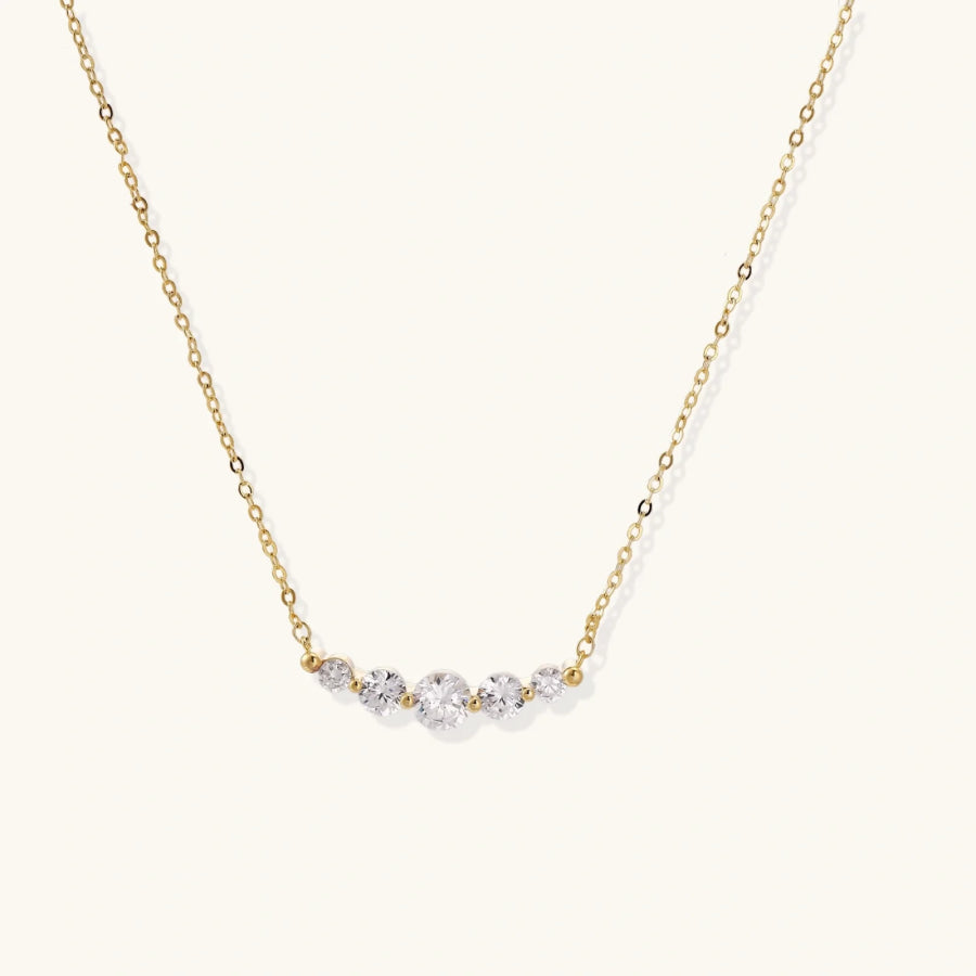 Golden Arc Necklace by Sandee Rain Boutique Necklaces