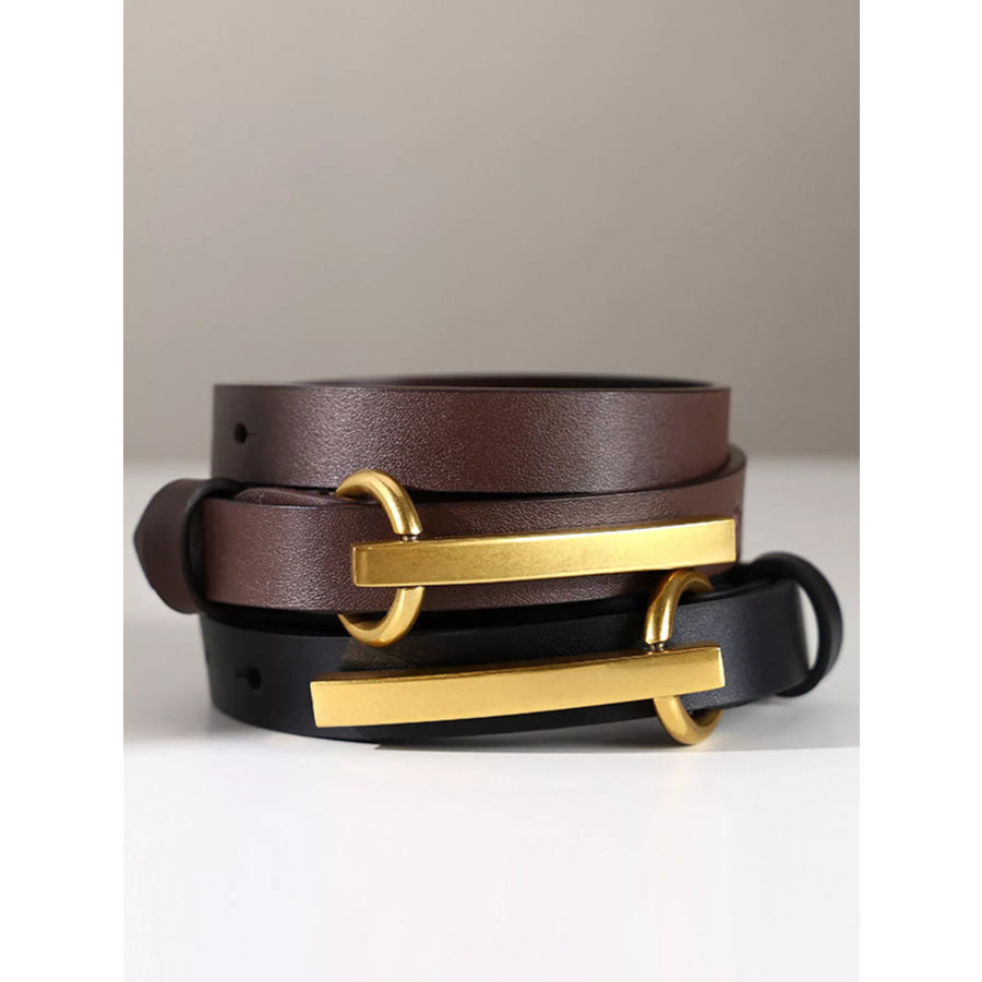Golden Buckle Belt Apparel and Accessories