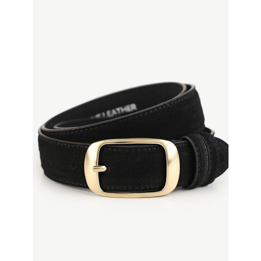 Golden Buckle Belt Black / ONESIZE Apparel and Accessories