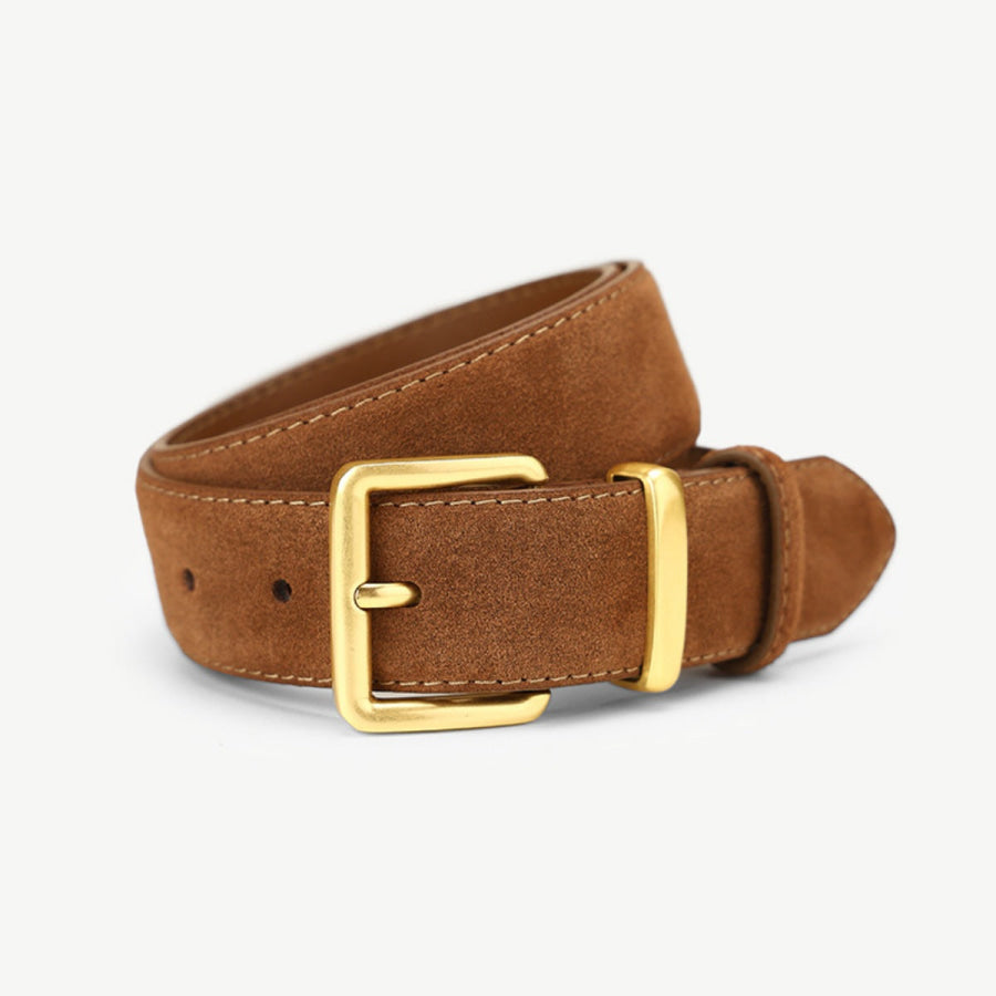 Golden Buckle Belt Brown / ONESIZE Apparel and Accessories