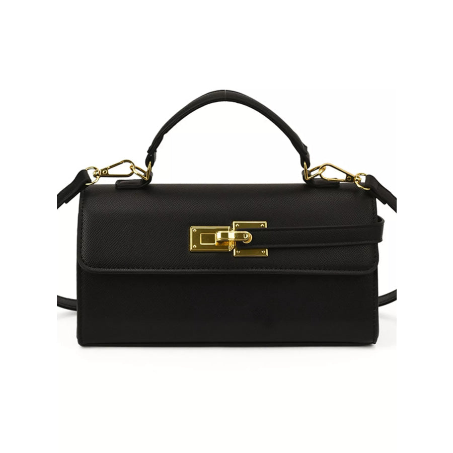 Golden Clasp Crossbody Bag Apparel and Accessories