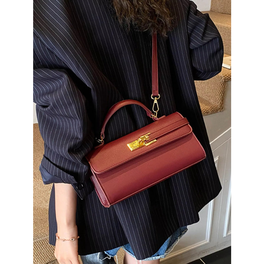 Golden Clasp Crossbody Bag Apparel and Accessories