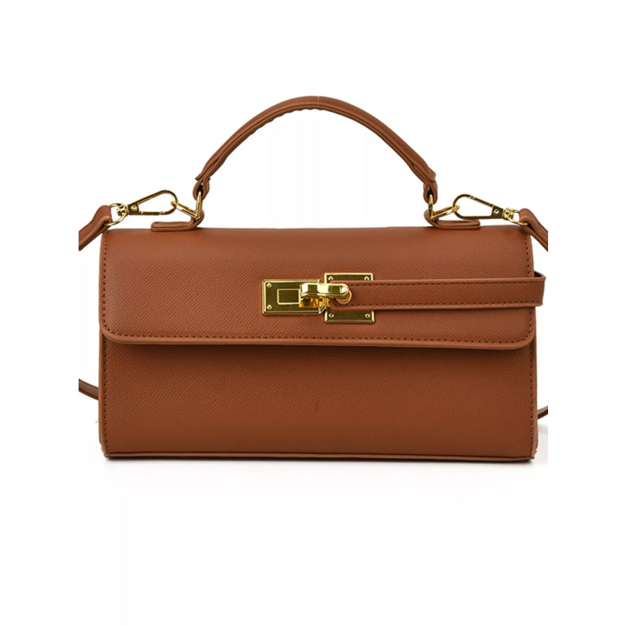 Golden Clasp Crossbody Bag Apparel and Accessories