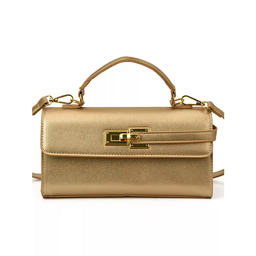 Golden Clasp Crossbody Bag Apparel and Accessories