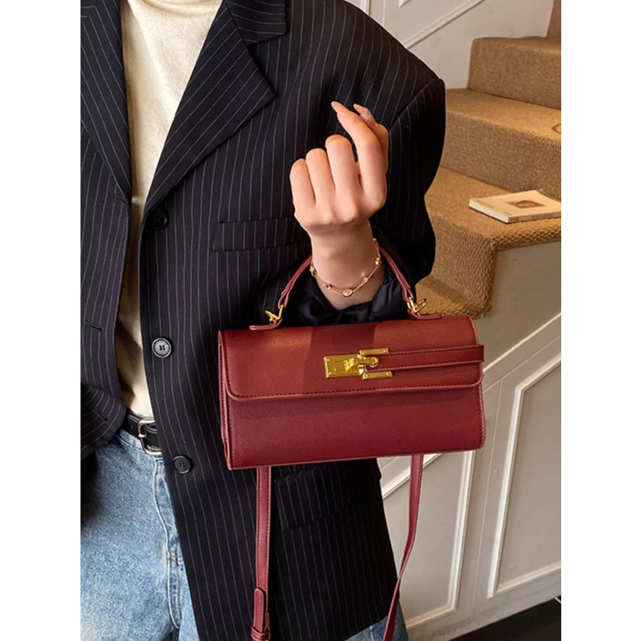 Golden Clasp Crossbody Bag Apparel and Accessories