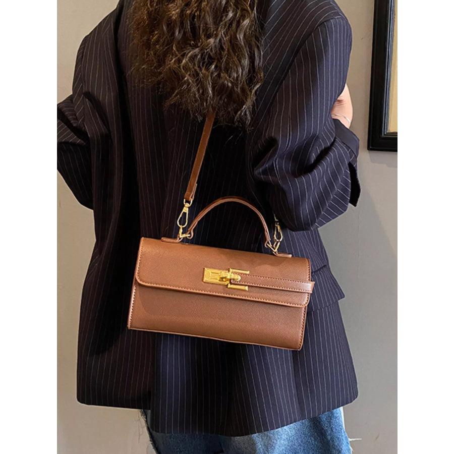 Golden Clasp Crossbody Bag Apparel and Accessories