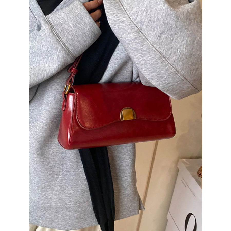 Golden Clasp Shoulder Bag Apparel and Accessories