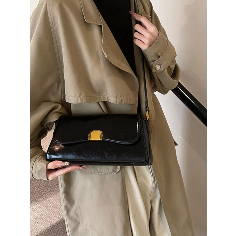 Golden Clasp Shoulder Bag Apparel and Accessories