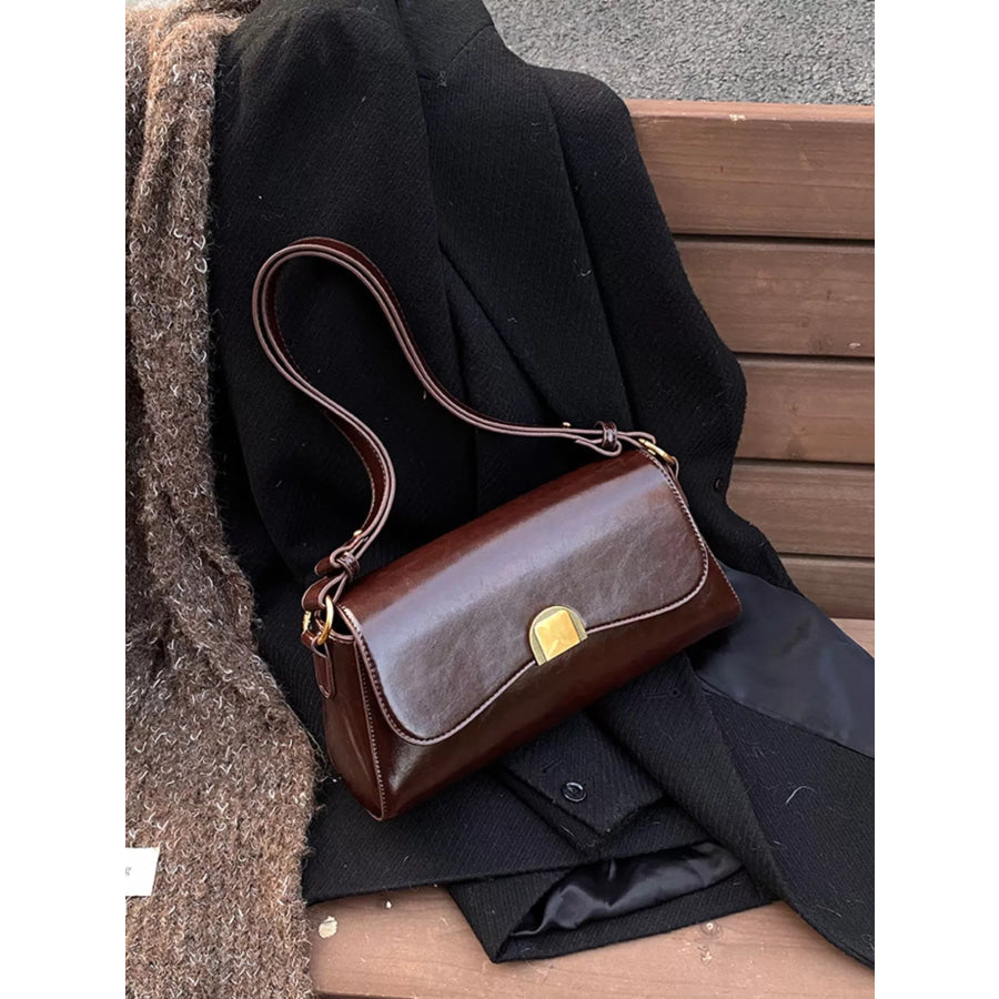 Golden Clasp Shoulder Bag Apparel and Accessories