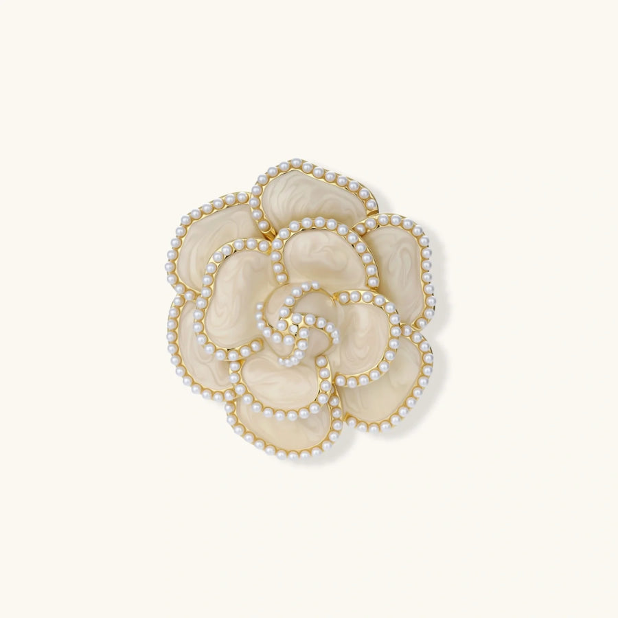 Golden Rose Brooch by Sandee Rain Boutique Pins