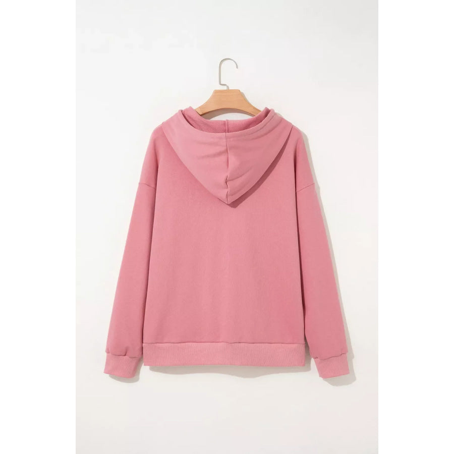 GOOD VIBES Chenille Letter Graphic Casual Hoodie Apparel and Accessories