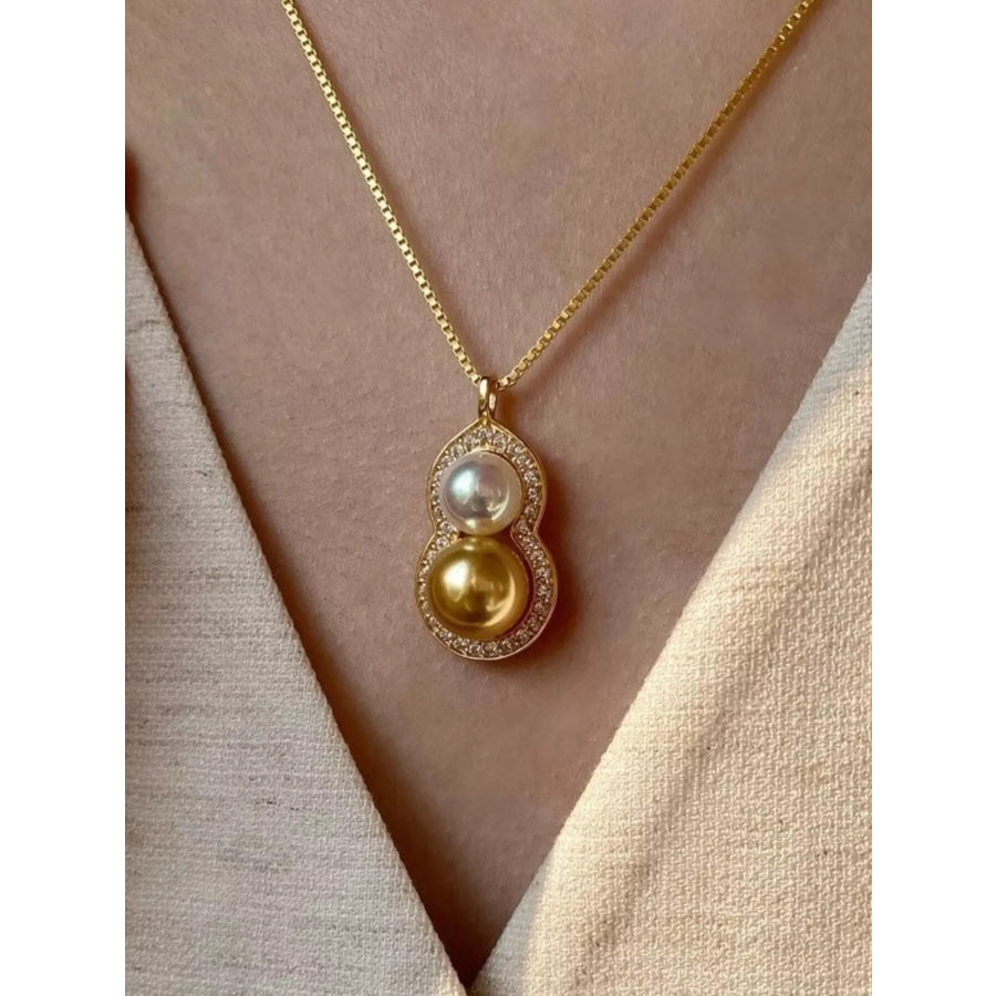 Gourd Pendant Necklace Gold / One Size Apparel and Accessories