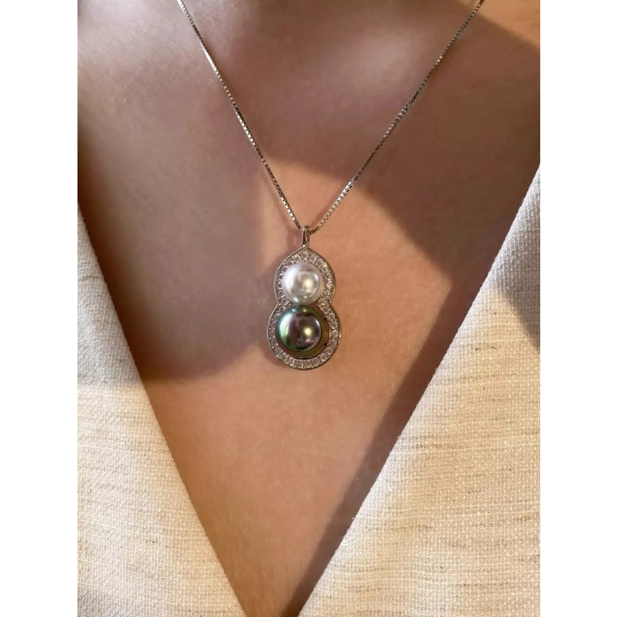 Gourd Pendant Necklace Silver / One Size Apparel and Accessories