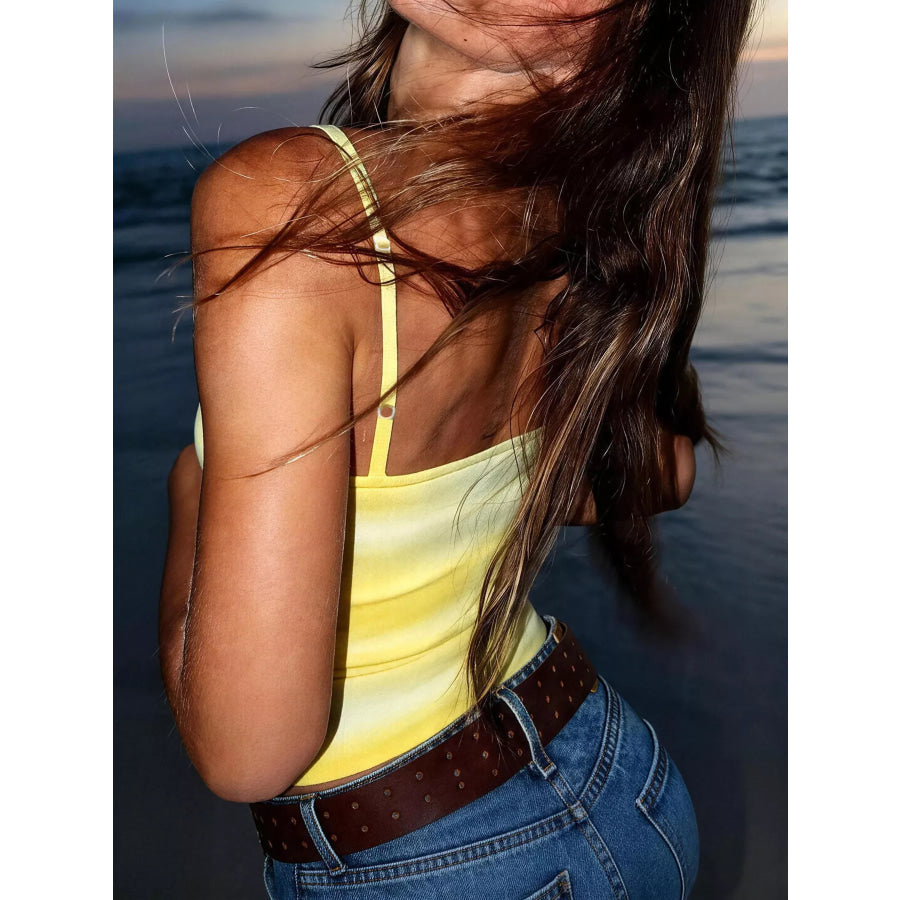 Gradient Adjustable Straps Cami Apparel and Accessories