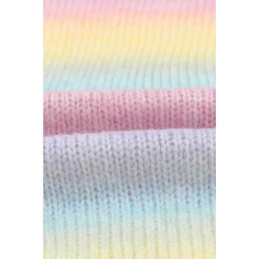 Gradient Open Front Drop Shoulder Cardigan Apparel and Accessories