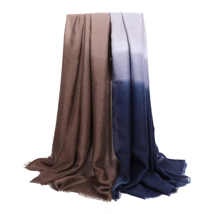 Gradient Soft Lightweight Scarf Blue / One Size Apparel and Accessories