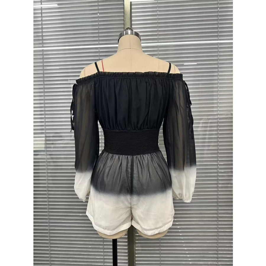Gradient Spaghetti Strap Romper Apparel and Accessories