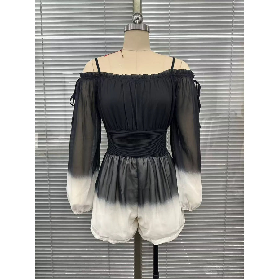 Gradient Spaghetti Strap Romper Apparel and Accessories