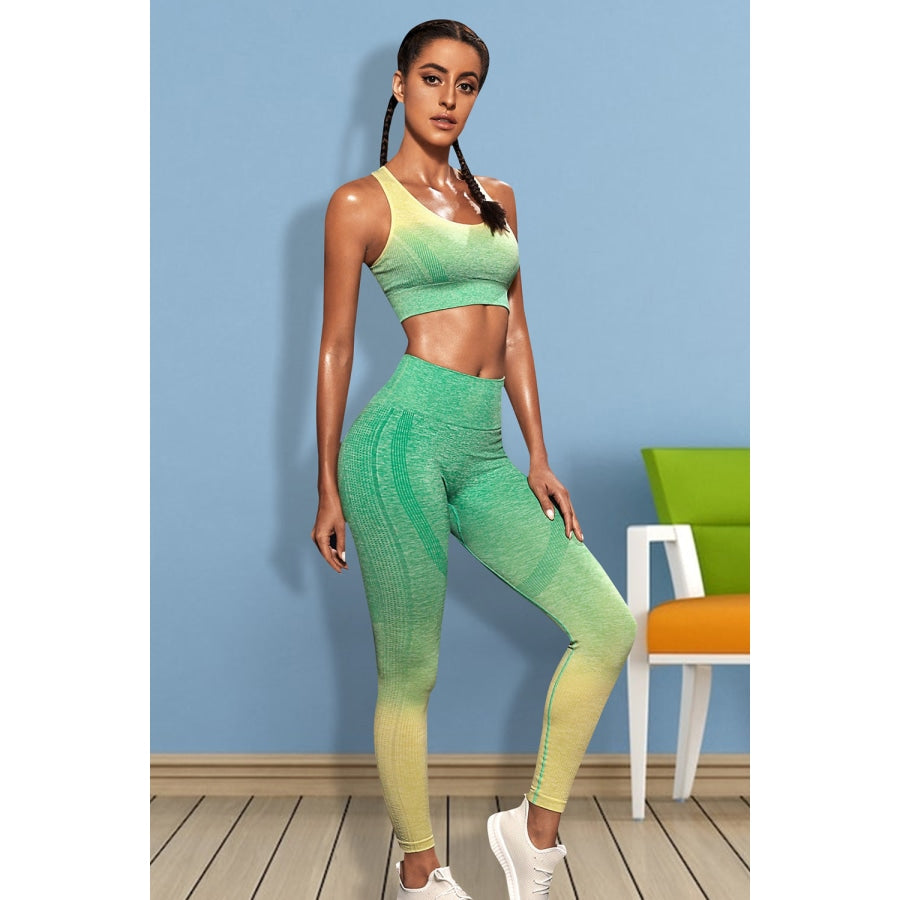 Gradient Sports Tank and Leggings Set