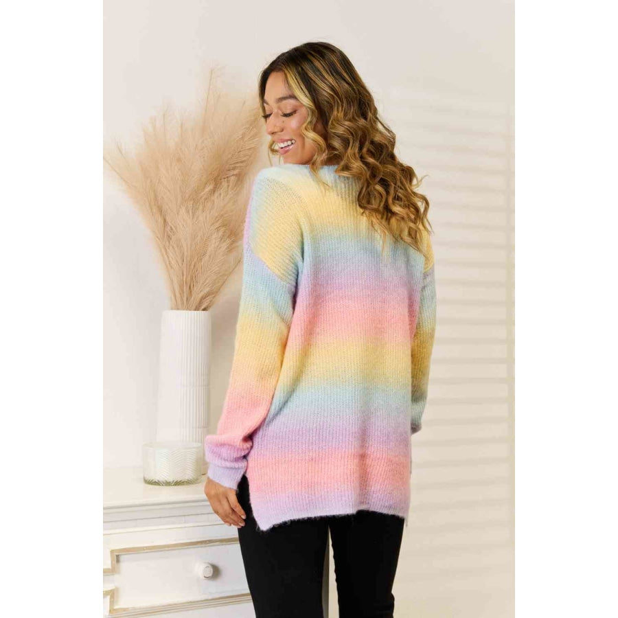 Gradient V-Neck Sweater