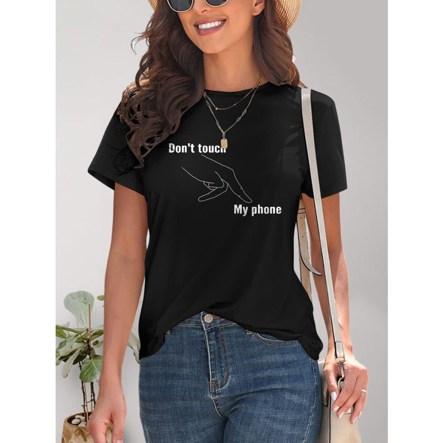 Graphic Round Neck Short Sleeve T-Shirt Apparel and Accessories