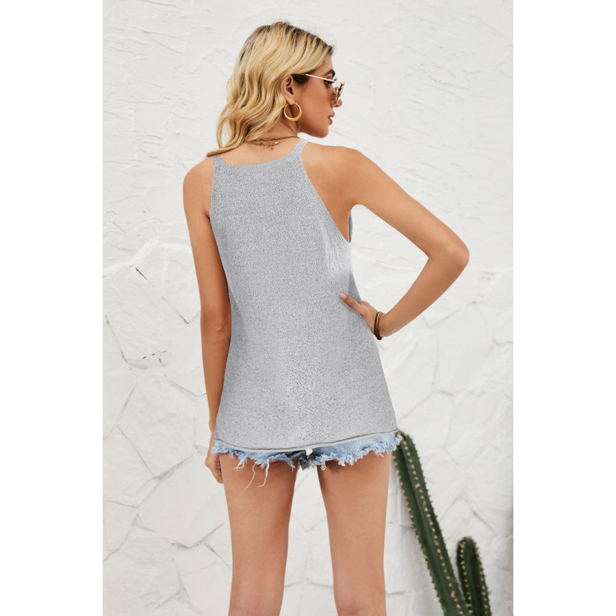 Grecian Neck Knit Tank