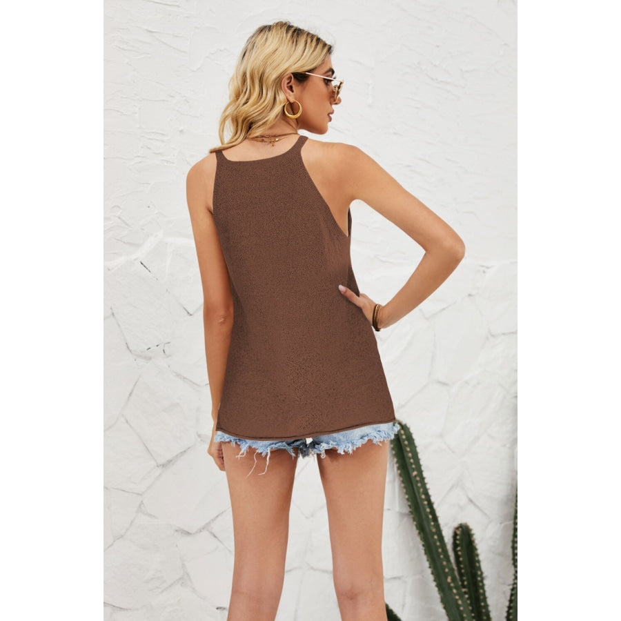 Grecian Neck Knit Tank