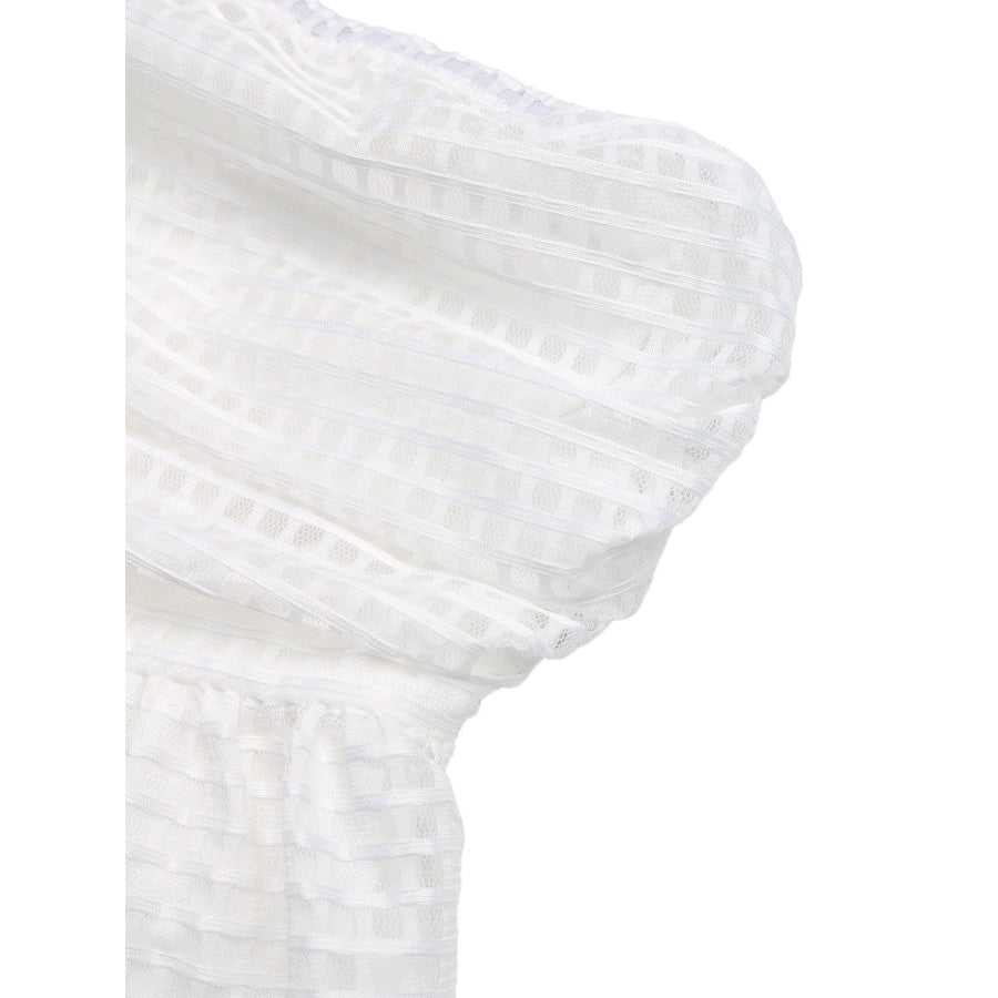 Grid Pattern Strapless Mini Dress Apparel and Accessories