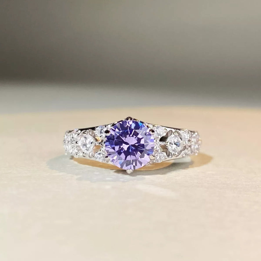 Growing High-Carbon Diamond 925 Sterling Silver Ring Apparel and Accessories
