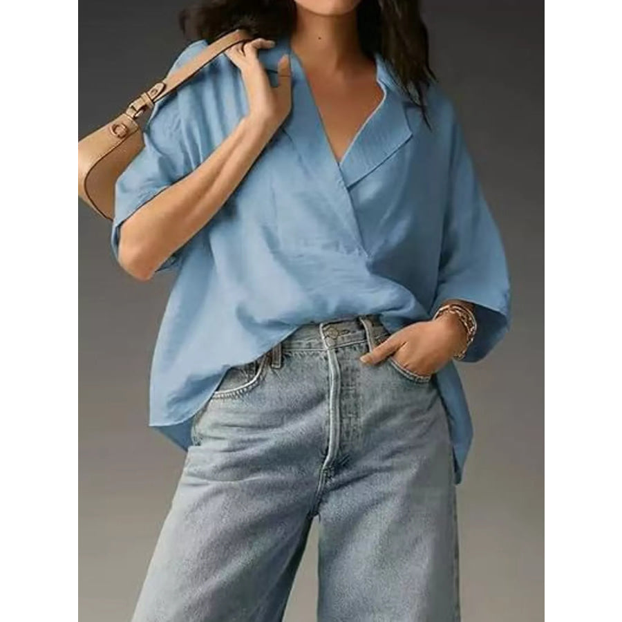 Half Sleeve Oversized Blouse Apparel and Accessories
