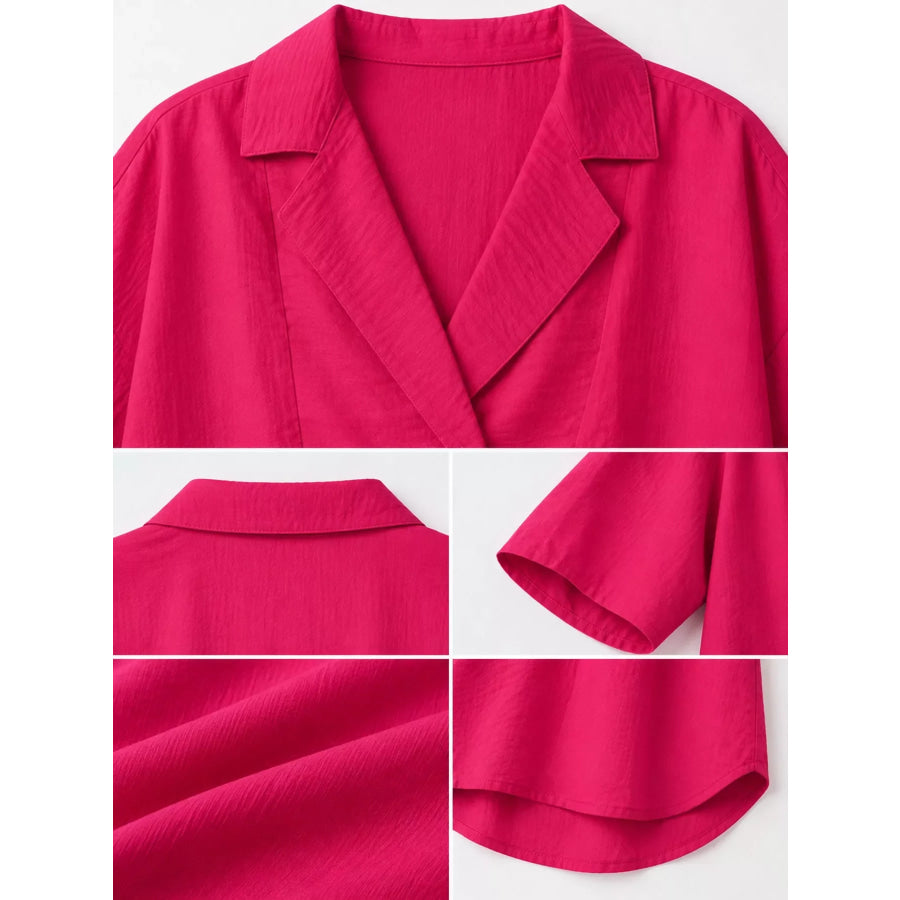Half Sleeve Oversized Blouse Apparel and Accessories