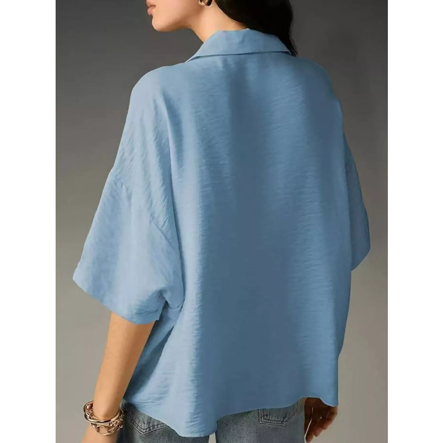 Half Sleeve Oversized Blouse Apparel and Accessories