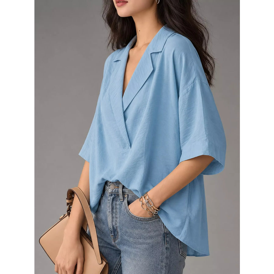 Half Sleeve Oversized Blouse Apparel and Accessories